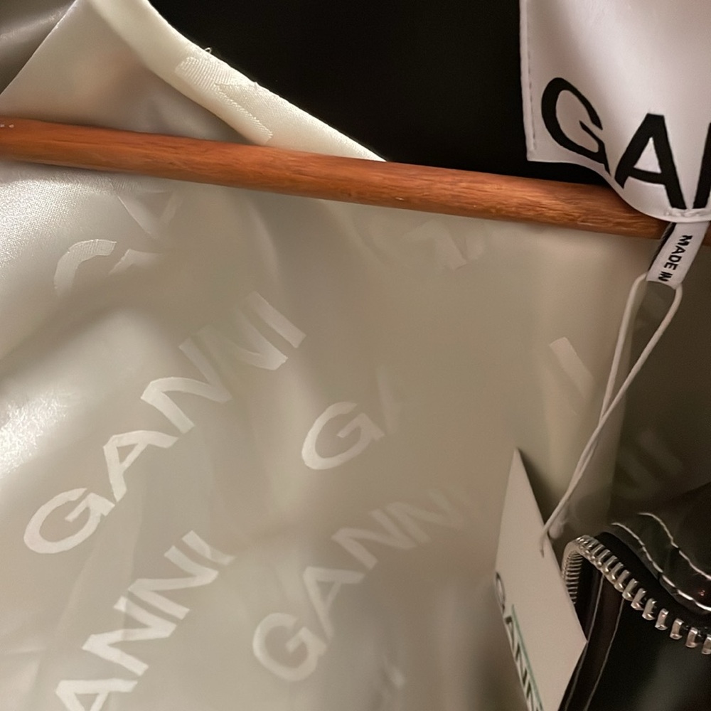 Ganni Women's Black Leather Jacket - Picture 5 of 5
